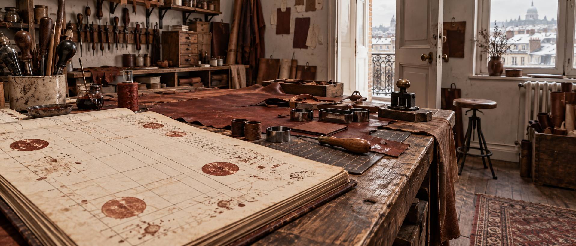 Illustration éditoriale du sujet : Atelier de cuir le dimanche à Paris : quels lieux ouvrent