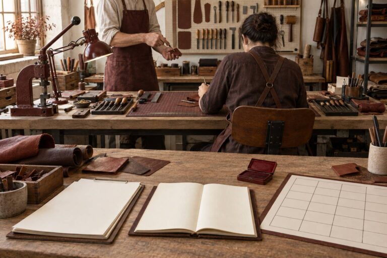 Atelier de maroquinerie pour gaucher : ce qu&rsquo;il faut demander
