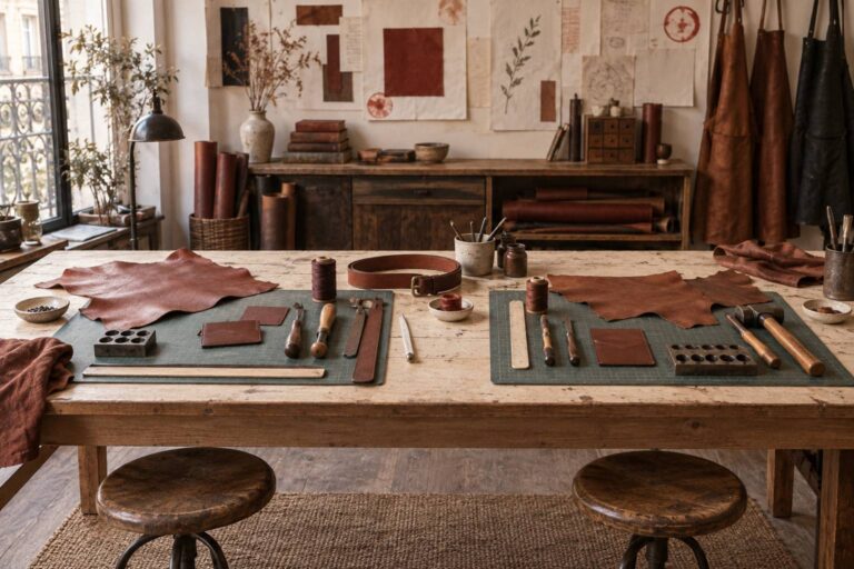 Combien de participants par atelier de cuir à Paris